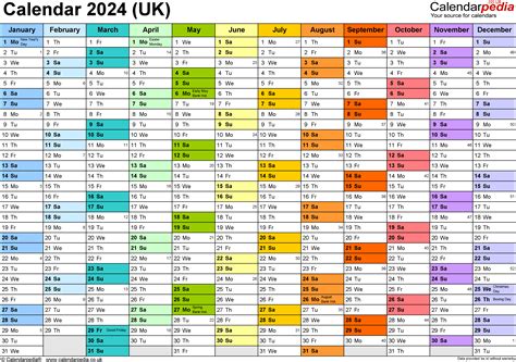 Free Printable 2024 Calendar Uk With Bank Holidays Excel - April 2024
