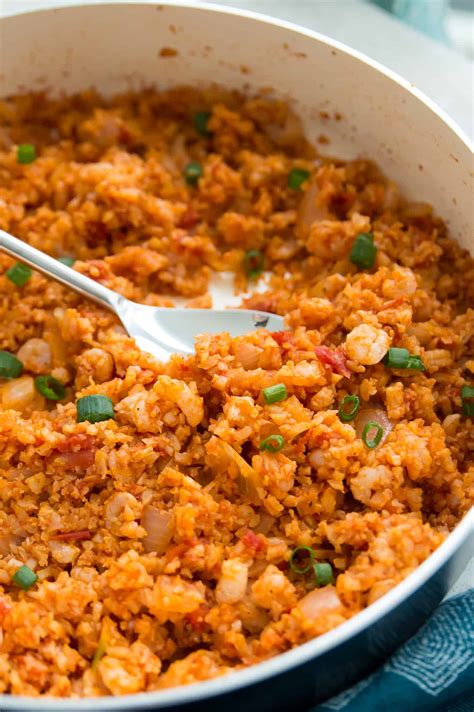 (really you can add any of your favorite veggies to the bowl.) add some southwest ranch sauce and you've got a delicious, healthy meal! Spanish Cauliflower Rice with Shrimp (Whole30, Paleo, Keto ...