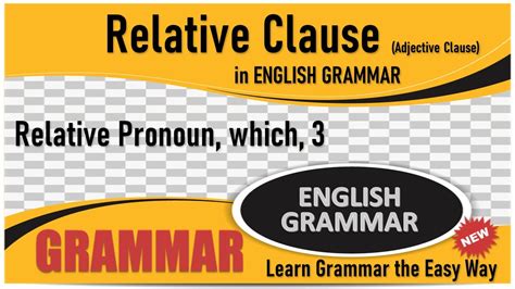 3 English Grammar Relative Clause Relative Pronoun Which 3 Youtube