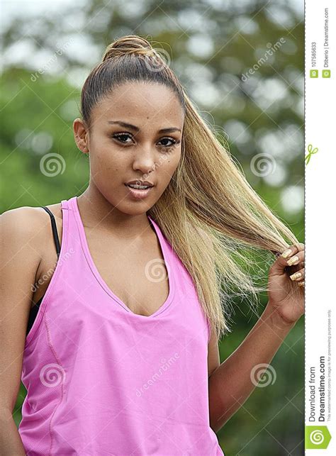 Girl With Long Hair Stock Image Image Of Hair Girl 107585633