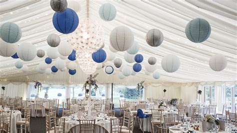100 charming paper lantern wedding ideas. A Winter Wonderland created by Paper Hanging Lanterns