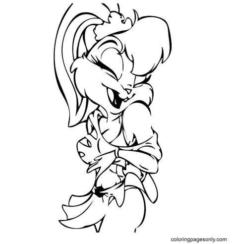 lola bunny looney tunes coloring page free printable coloring pages