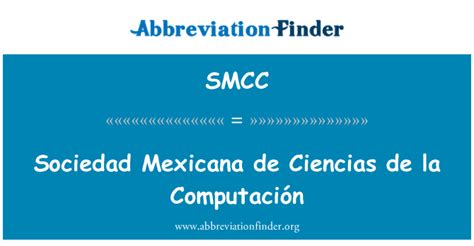 Smcc Definición Sociedad Mexicana De Ciencias De La Computación