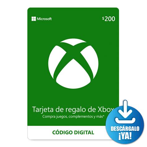 Tarjeta De Regalo Xbox Xbox One Windows 200 Pesos De Tarjeta Digital