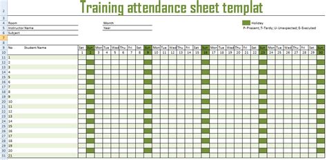 Get Training Attendance Spreadsheet Template Excel Spreadsheet Templates