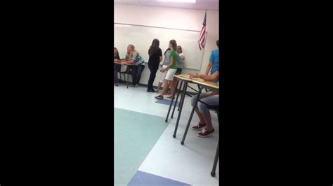 Two Girls Fighting In Class Youtube