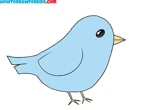 How To Draw A Bird Step By Step Easy Drawing Tutorial For Kids