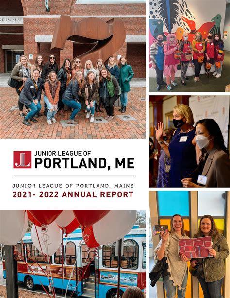The Junior League Of Portland Me 2021 2022 Annual Report By The Junior