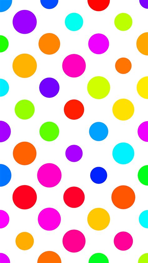 Colorful Polka Dot Iphone Android Polkadot Hd Phone Wallpaper