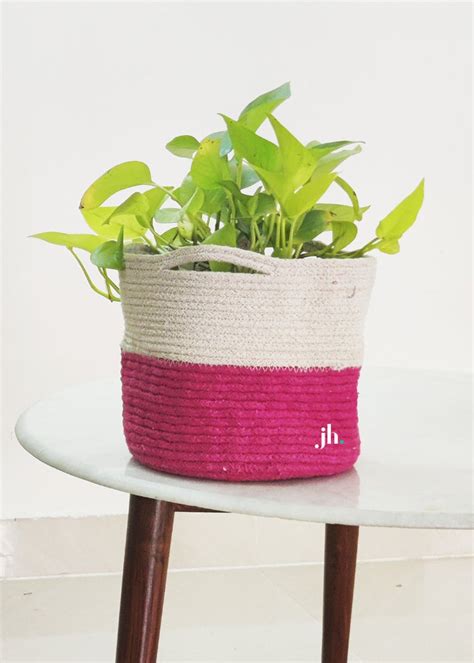 Get Vibrant Pink Planter Or Storage Basket At Lbb Shop