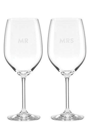 Kate Spade New York Darling Point Mr And Mrs Wine Glasses Set Of 2 Nordstrom Wine Glass