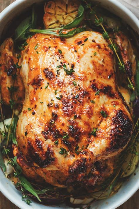 Bake 18 minutes, or until surface is golden per photos and video, or internal temperature is 165°f/75°c using a meat thermometer. Mayonnaise Roasted Whole Chicken Recipe — Eatwell101