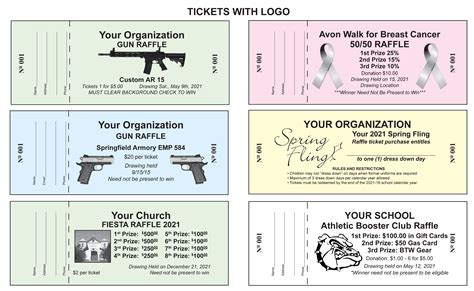 Sample Raffle Tickets Printable The Document Template
