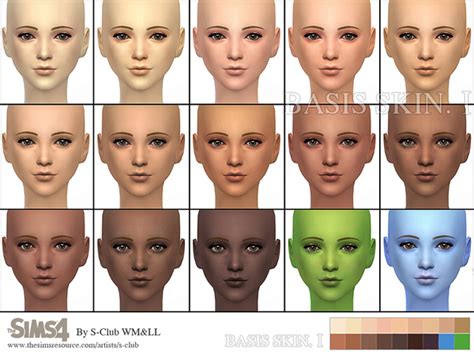 The Sims Resource Wmll Thesims4 Bassis Skintones I By S Club Sims 4