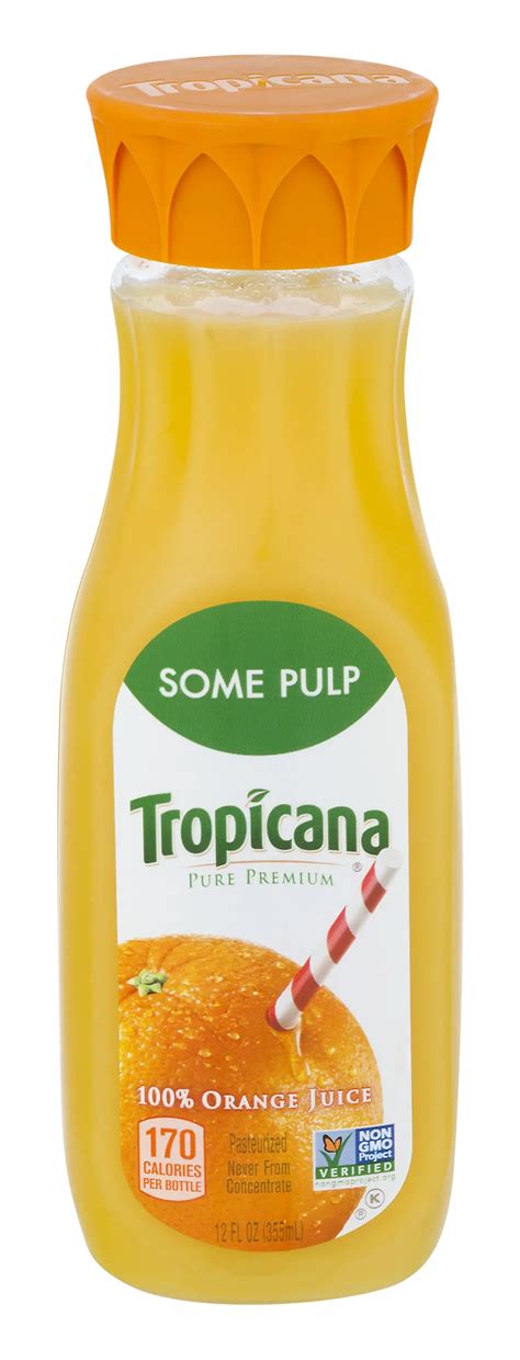 Tropicana Pure Premium Some Pulp 100 Orange Juice Shop Juice At H E B