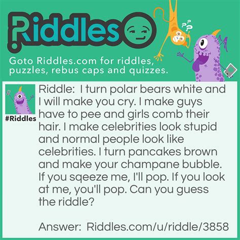 I Turn Polar Bears White Riddle And Answer