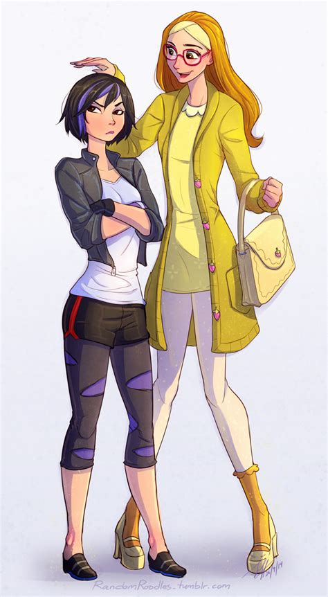 gogo tomago and honey lemon big hero 6 fan art 37603216 fanpop