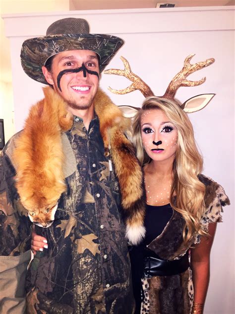 Halloween Costume A Hunter And His Deer Cute Halloween Costumes Couple Halloween Costumes