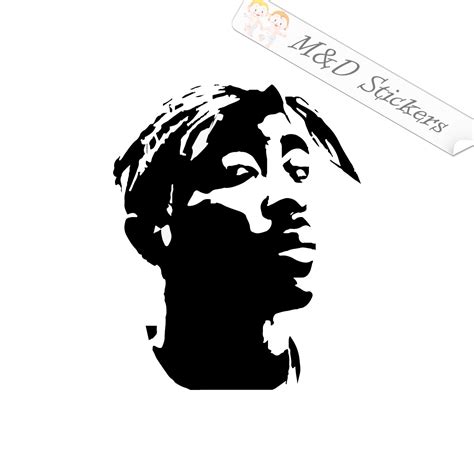 2x 2pac Tupac Shakur Vinyl Decal Sticker Different Colors And Size For C