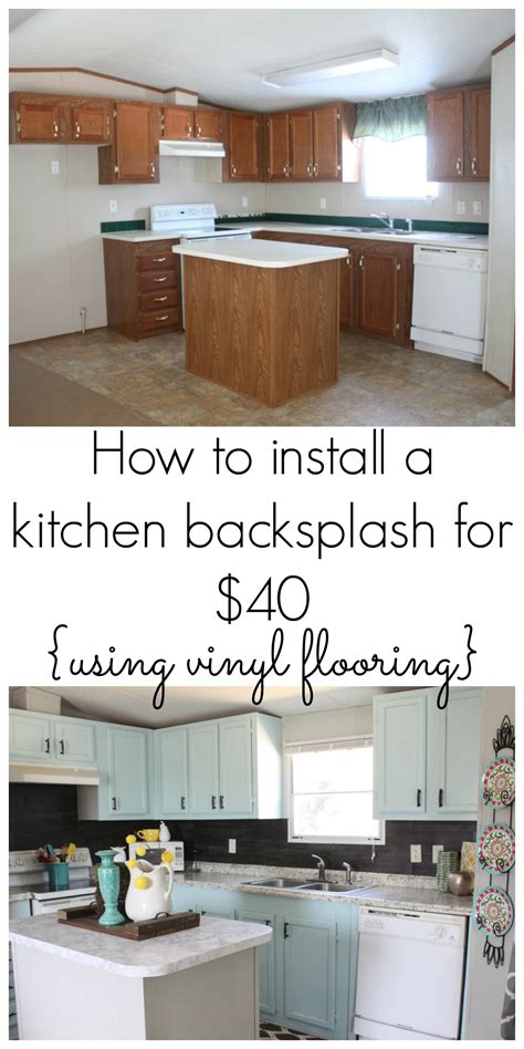 What glue to use for vinyl tiles? Our $40 Backsplash {Using Vinyl Flooring} - Re-Fabbed