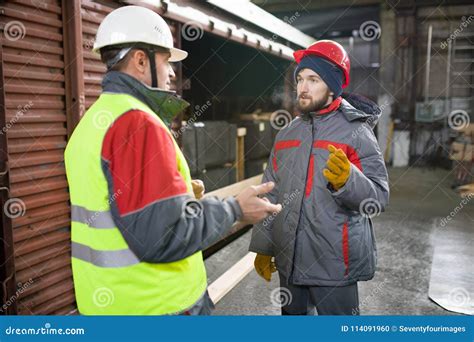 Modern Factory Workers Stock Photo Image Of Industry 114091960