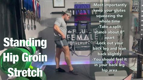 Standing Hip Groin Stretch Youtube