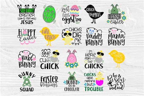 Easter SVG Bundle | Easter Quotes | Easter Cut Files (485879) | Cut