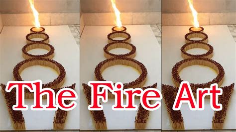 3000 Match Chain Reaction Amazing Fire Domino The Fire Art Youtube