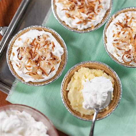 Add this mixture to the egg and milk mixture. Mini Coconut Cream Pies - Paula Deen Magazine | Recipe ...