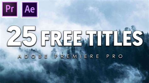 25 Free Modern Clean Titles Animation Premiere Pro Templates Mogrt