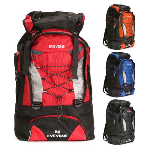 Bestgoods 80l Extra Large Hiking Backpack Waterproof Lightweight