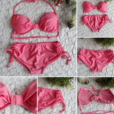 bk 3306 xo3 pink bikini beach butterfly sexy pink model shopee philippines