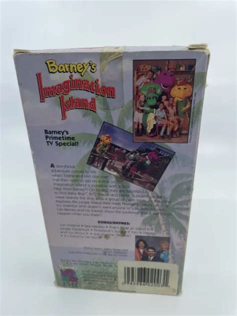 Barney Imagination Island Classic Collection Vhs Vcr Tape 1994 Sing