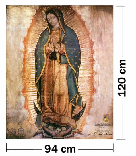 Raúl lamenta ver la basílica de guadalupe sin devotos que la visiten. Lienzo Virgen De Guadalupe (imagen Certificada) 94 X 120 ...