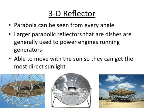 Parabolic Reflectors