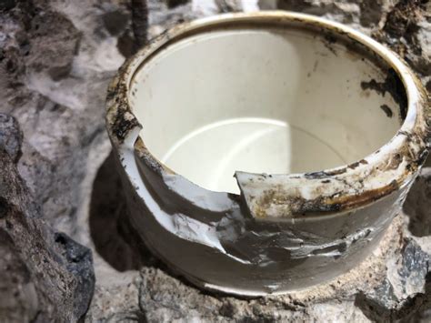 Find toilet flange repair today! Cracked Toilet Flange in Concrete | Terry Love Plumbing ...