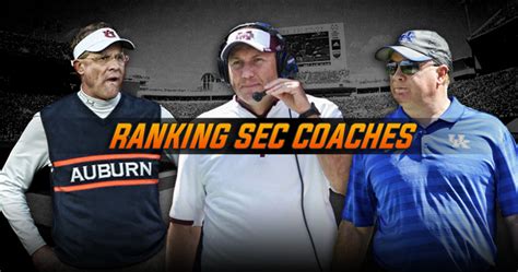 Ranking Sec Coaches Power Falls In The West With Three Top S
