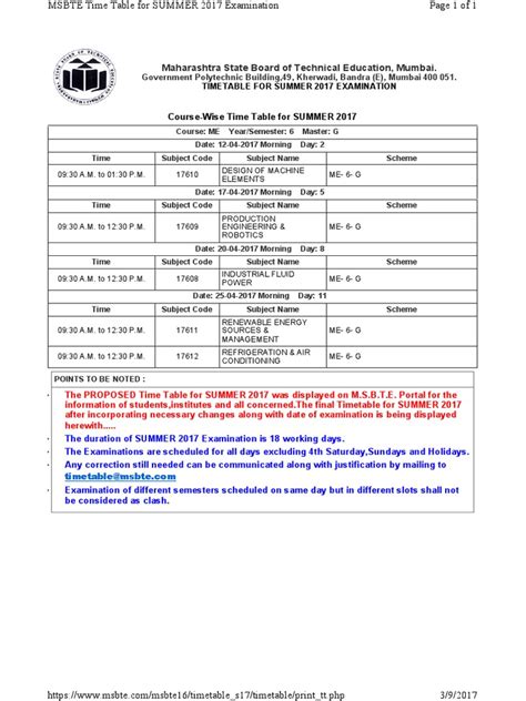 Msbte Exam Time Table Summer 2024 Date - Deny Patrica