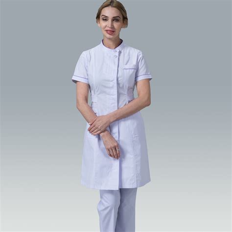 China New Style Use Polyestercotton Stand Collar Nurse Scrub Suit Design China Nurse Scrub