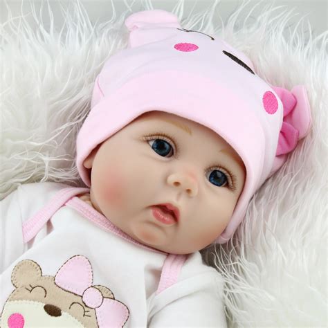 55cm 22inch Silicone Reborn Baby Dolls Baby Alive Soft Real Realistic