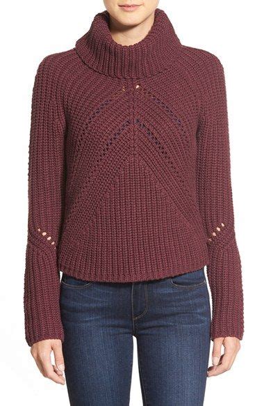 Halogen Turtleneck Sweater With Open Stitch Detail Nordstrom