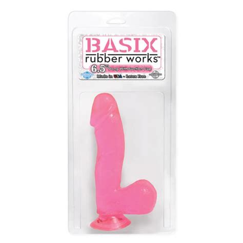 Basix Rubber 65 Inches Dong Suction Cup Pink On Literotica