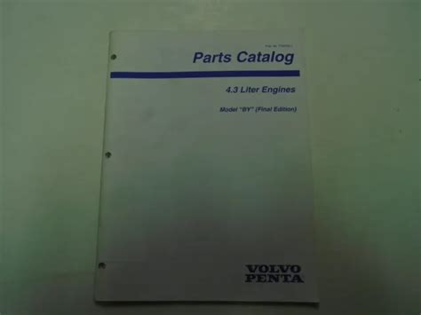 Volvo Penta Parts Catalog 37 Liter Engines Model By Pn 7797500 1