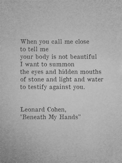 Leonard Cohen Love Quotes