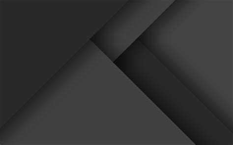 Download Wallpapers 4k Material Design Black Lines Dark Background