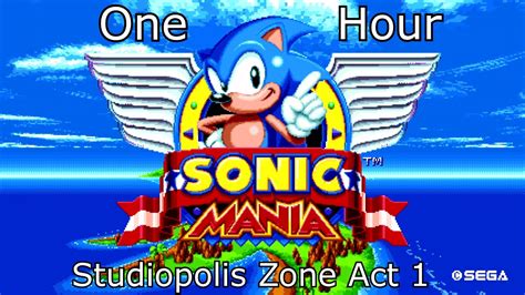 Sonic Mania Soundtrack Studiopolis Zone Act 1 1 Hour Version Youtube