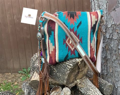 Turquoise Saddle Blanket Bag Navajo Blanket Saddle Blanket Etsy