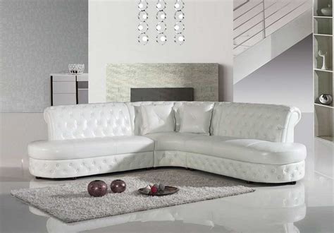 Nuvola Italian Inspired Modern White Leather Sofa Collection
