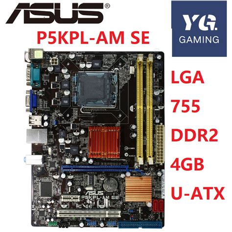 Asus G31 P5kpl Am Se Desktop Motherboard G31m Socket Lga For 775 Ddr2