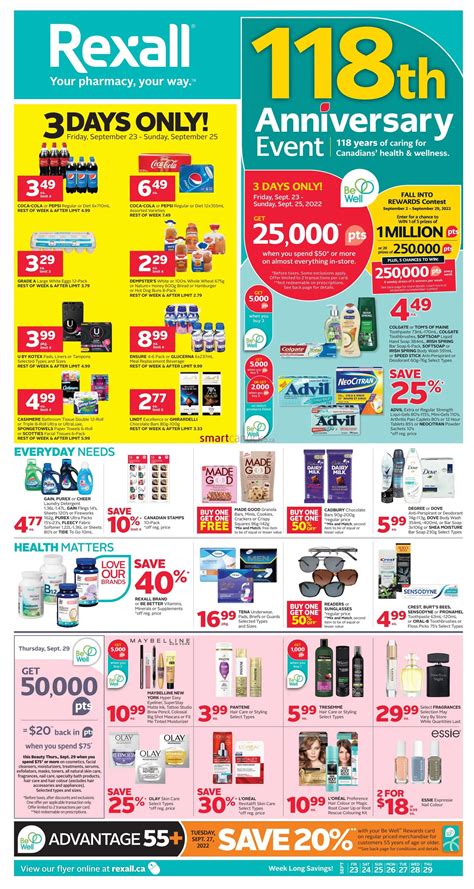 Rexall On Flyer September 23 To 29